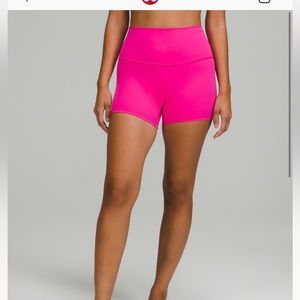 Sonic pink align shorts lululemon